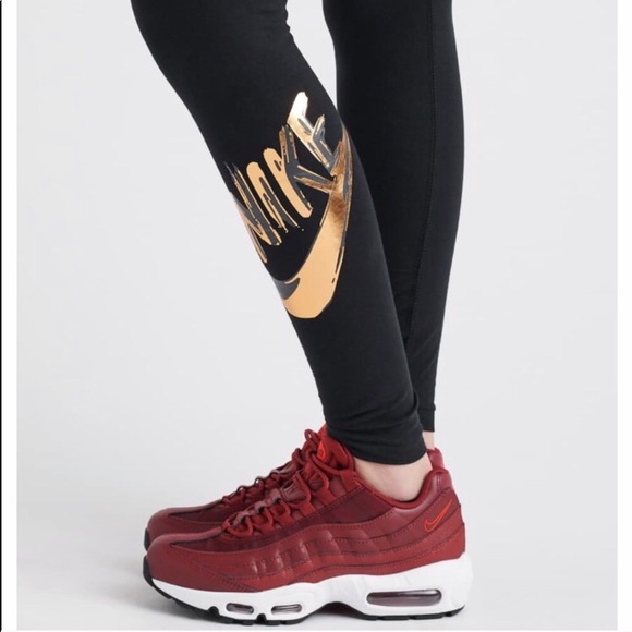 LAST ONE XS! NWT Nike Metallic GX Leggings - Picture 6 of 8